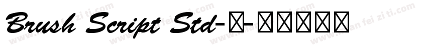 Brush Script Std-中字体转换